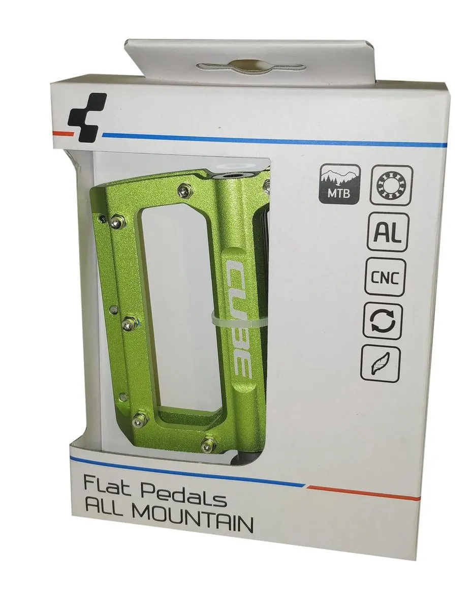 Cube All Mountain Fietspedalen - CNC Aluminium - Groen