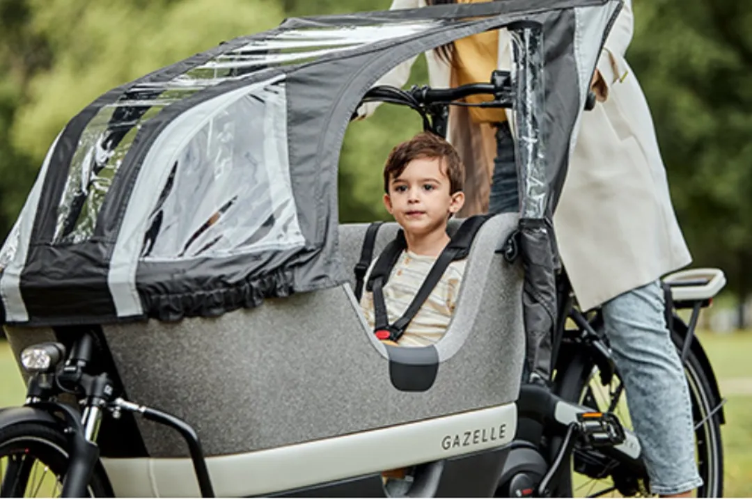 Gazelle Regenhoes Makki Bakfiets - Zwart