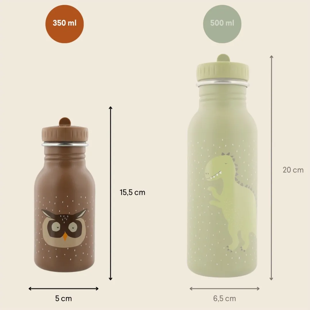 Trixie Mr. Owl RVS Waterfles 350ml - Lekvrij - Bruin
