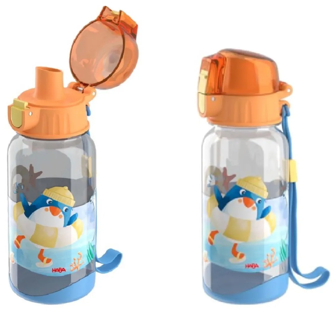 Haba Penguin Brooddoos & Drinkfles - 0,4L Lichtblauw