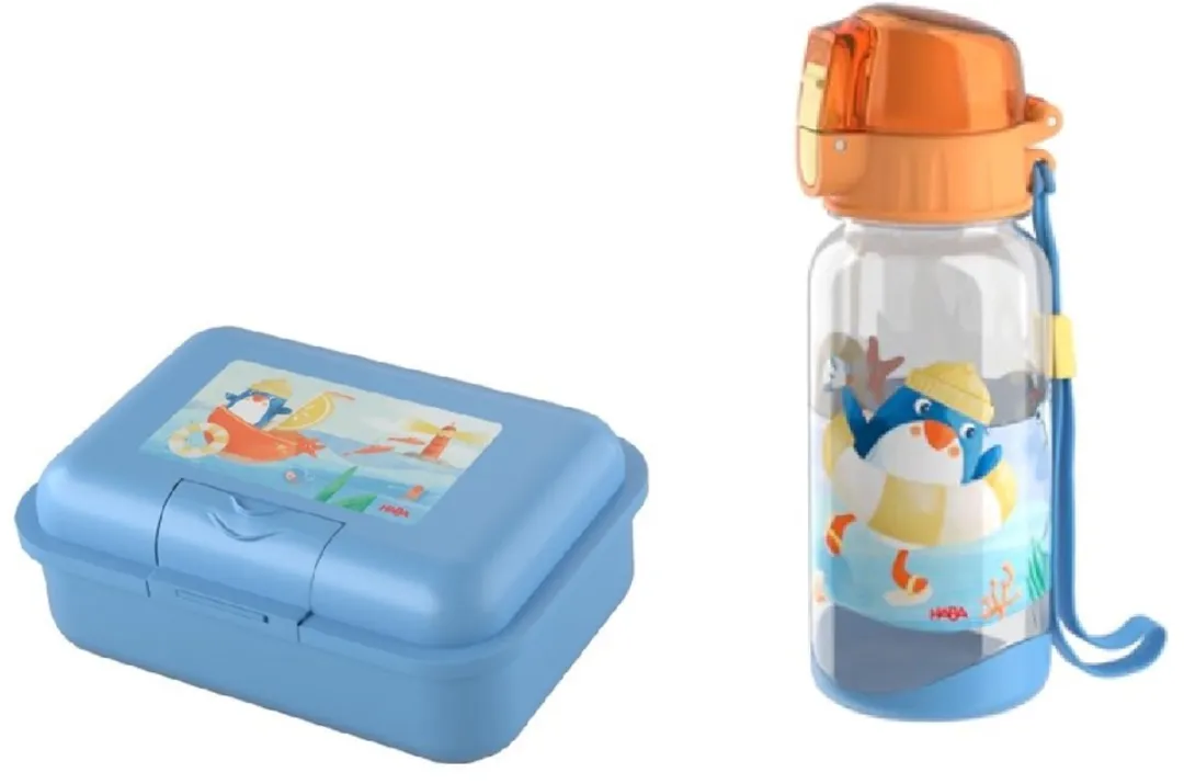 Haba Penguin Brooddoos & Drinkfles