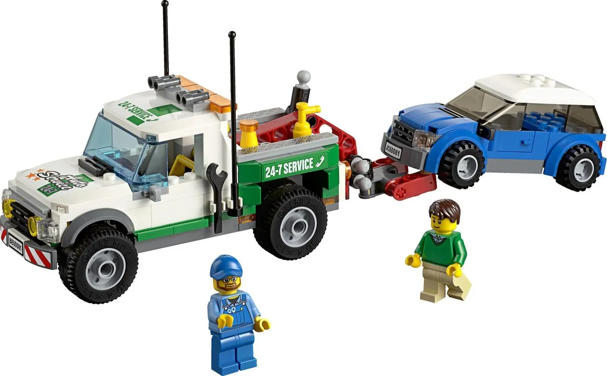 LEGO City Pick-up Sleepwagen 60081 - 209 Stukken