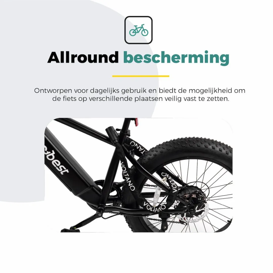 Voltano ART1 Kettingslot 110cm - Zwart