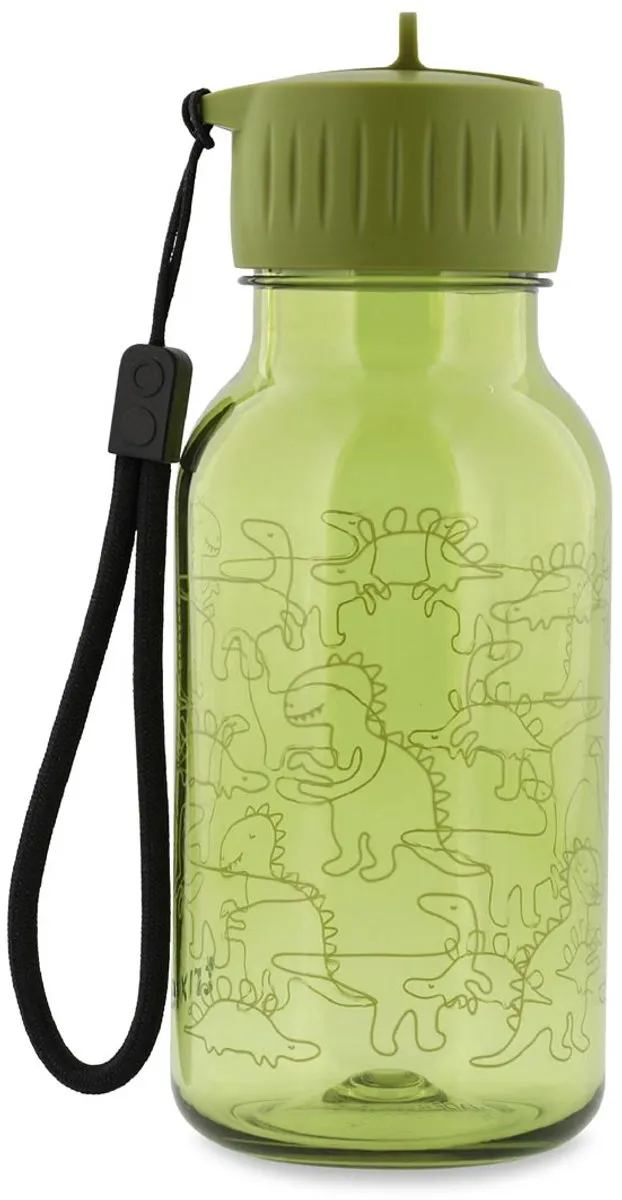 Trixie Daring Dino Tritan Waterfles 350ml - Groen