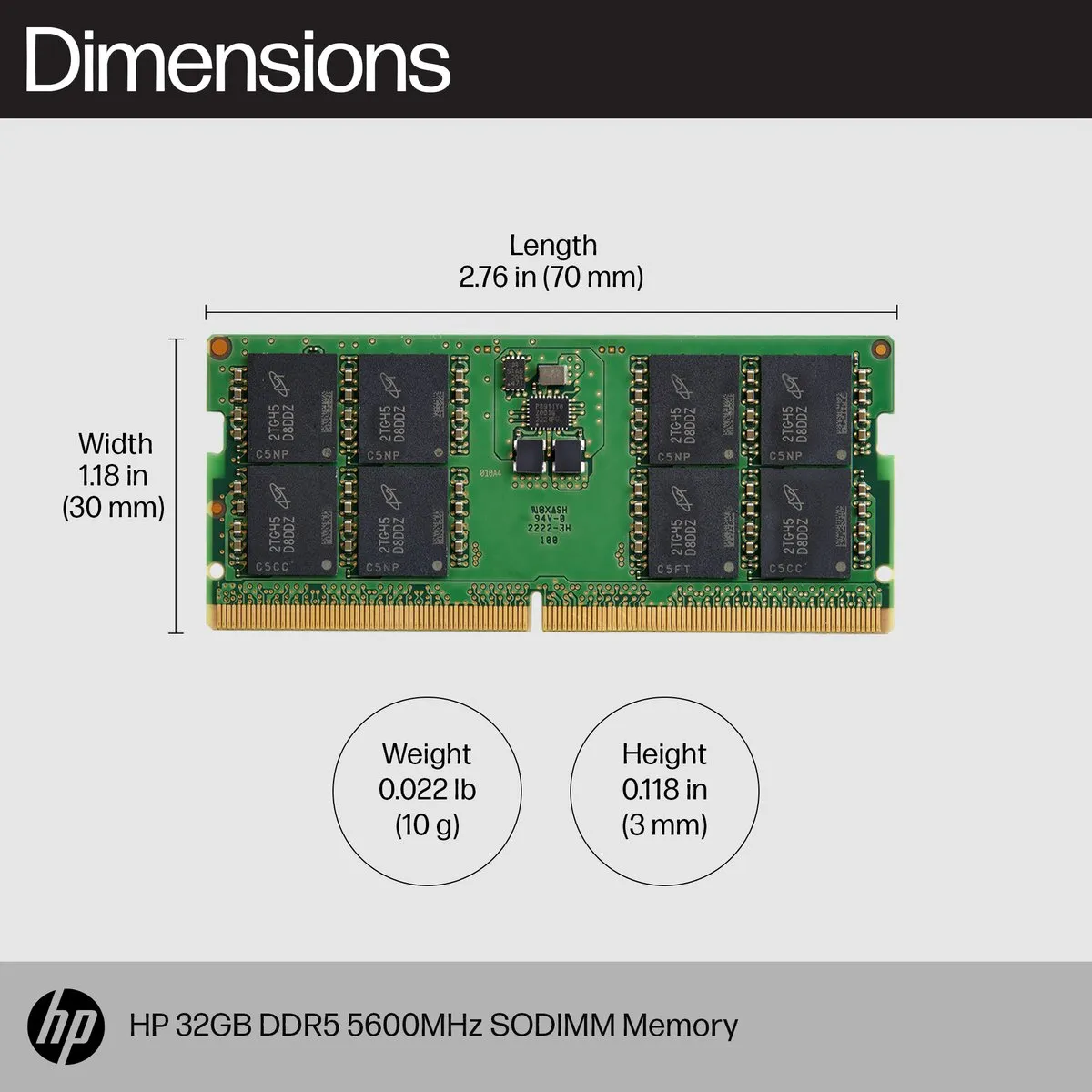HP 83P92AA DDR5 5600MHz SODIMM 32GB