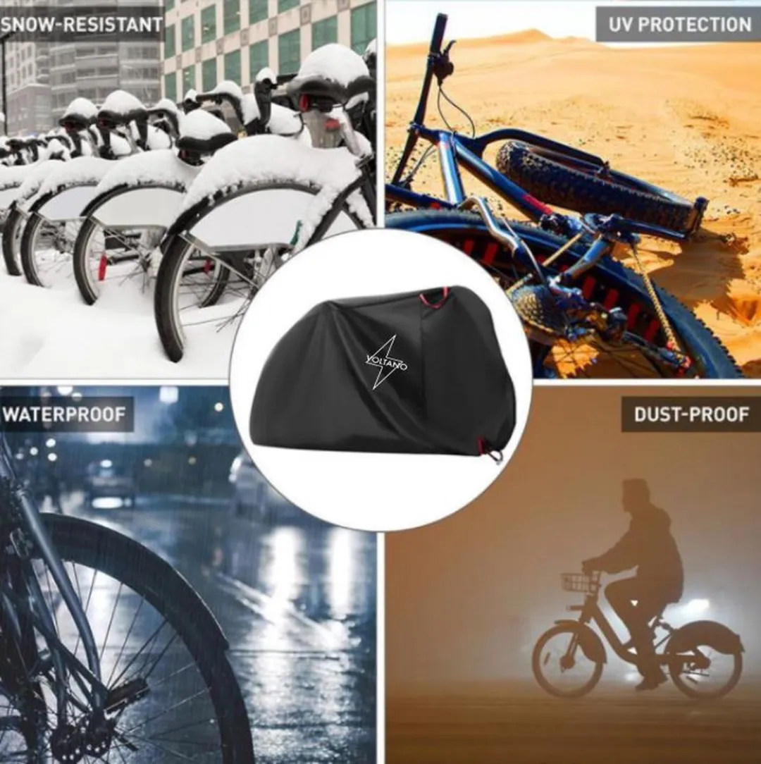 Voltano Elastische Fietshoes XXL - 2 Fietsen - Zwart