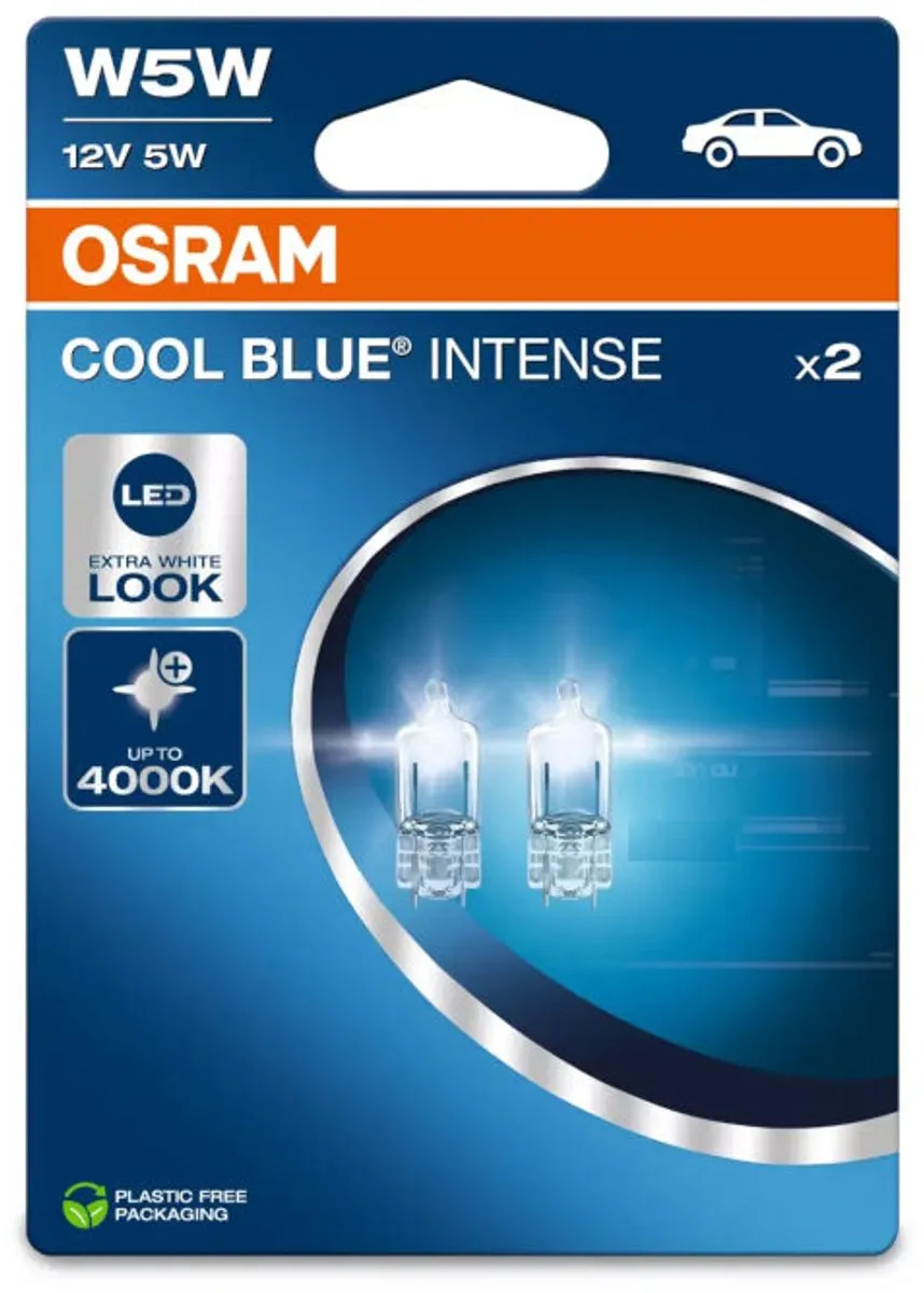 Osram Cool Blue Intense W5W-T10 2825CBN Set - 2 Stuks