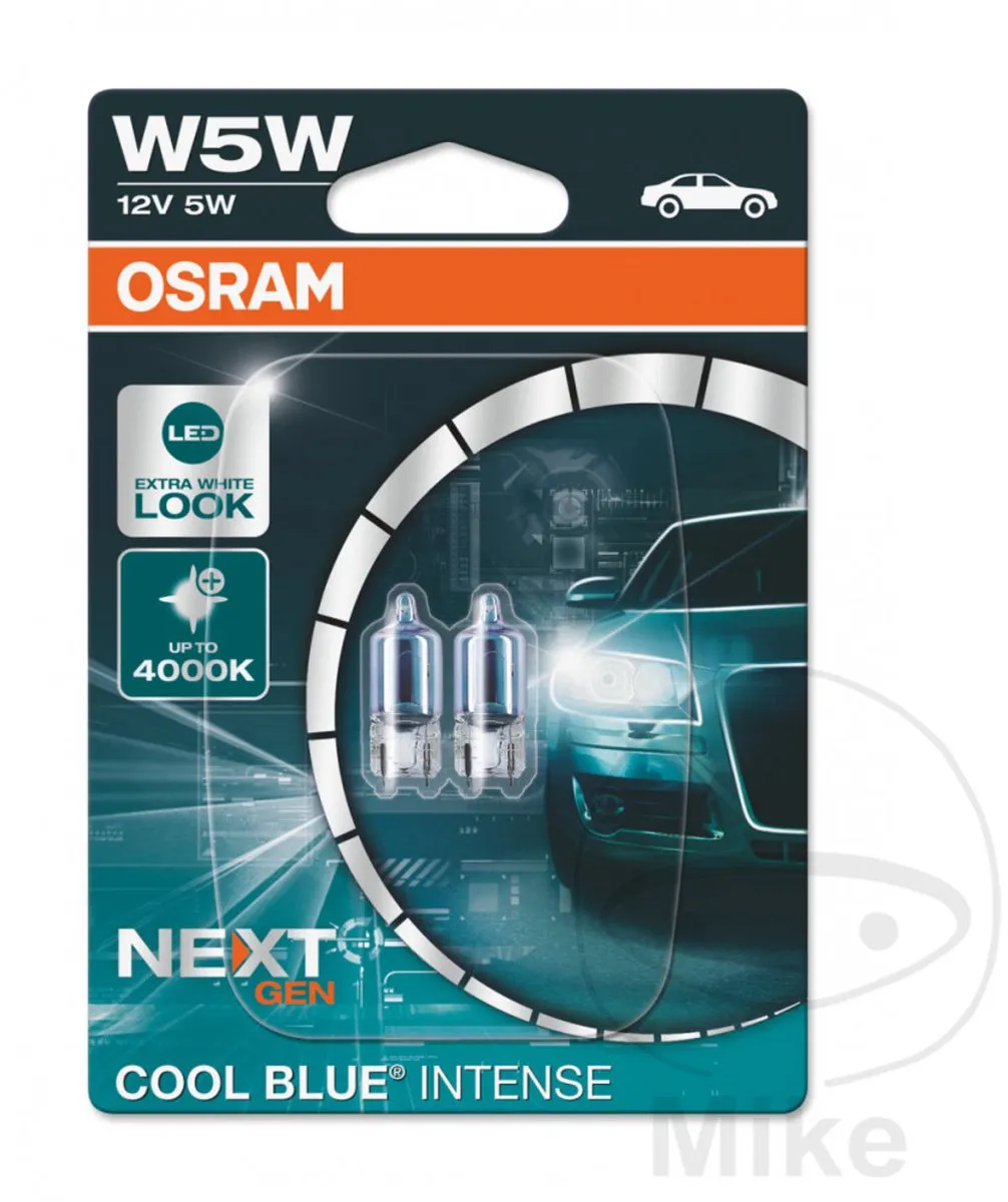 Osram Cool Blue Intense W5W-T10 2825CBN Set