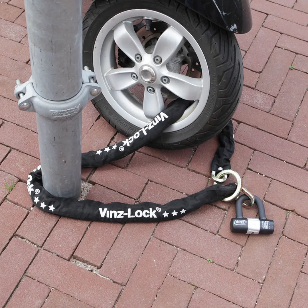 VINZ Kungur Scooterslot ART 3 300cm - Zwart