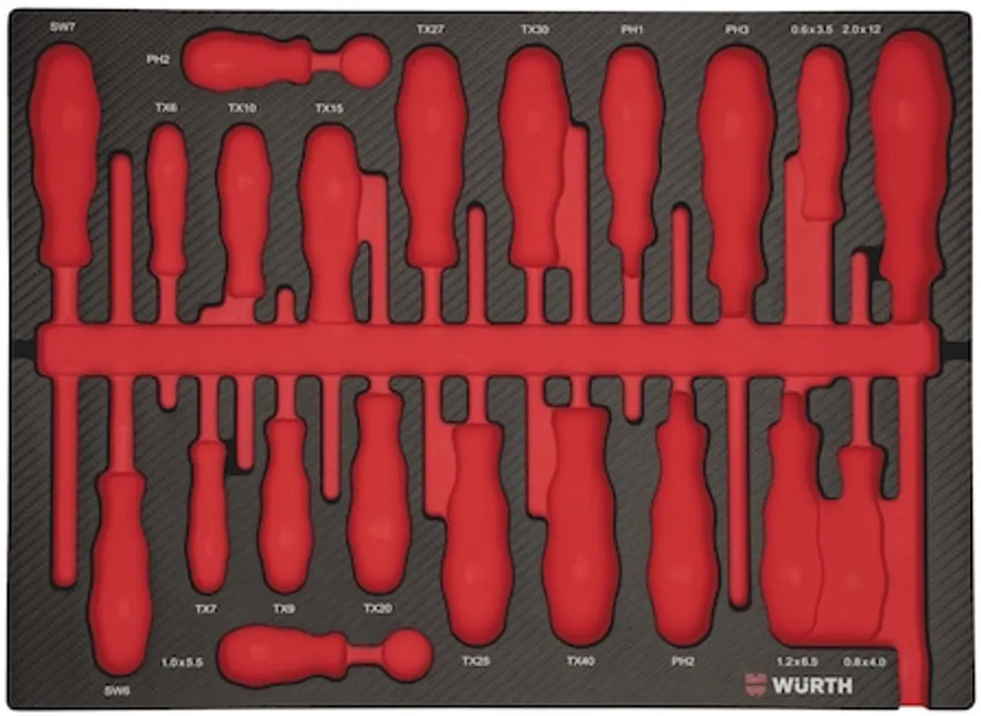 Würth Systeeminlay 8.4.1 Schroevendraaier - Zwart/Rood