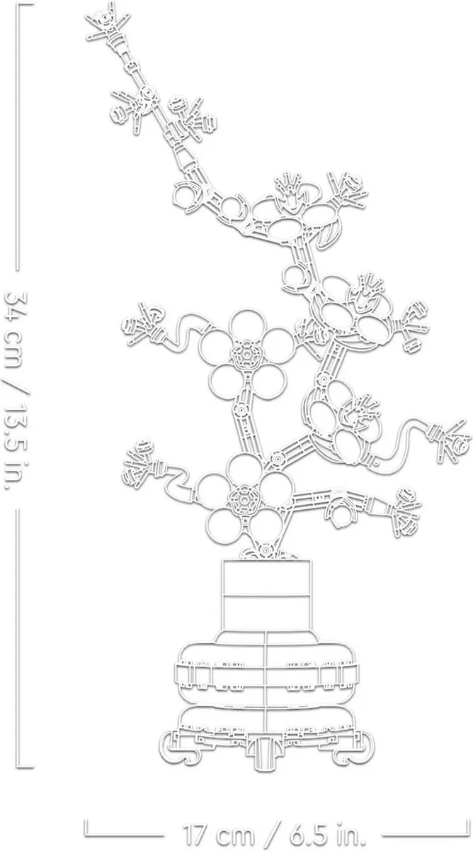 LEGO Icons Japanse Abrikoos Botanical Collection 10369 - 327 Stukken - afbeelding 6 van 6