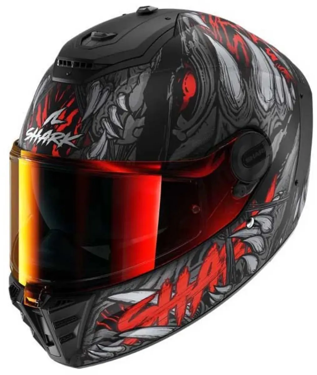 Shark Spartan RS Shaytan Integraalhelm - Maat M - Mat Zwart/Rood - afbeelding 6 van 6