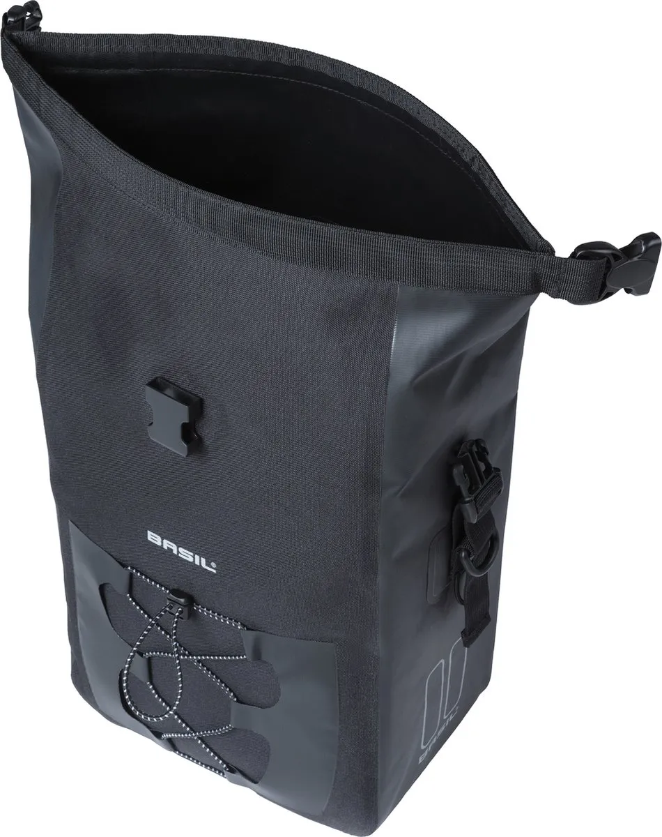 Basil Navigator Waterproof MIK Studs Fietstas 15L - Zwart