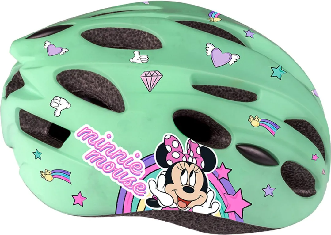 Disney Minnie Mouse Fietshelm - Mint Groen 52-56 cm