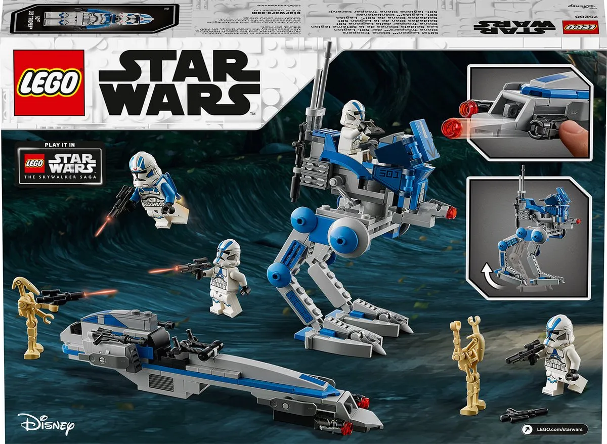 LEGO Star Wars 501st Legion Clone Troopers 75280 - 285 Stukken