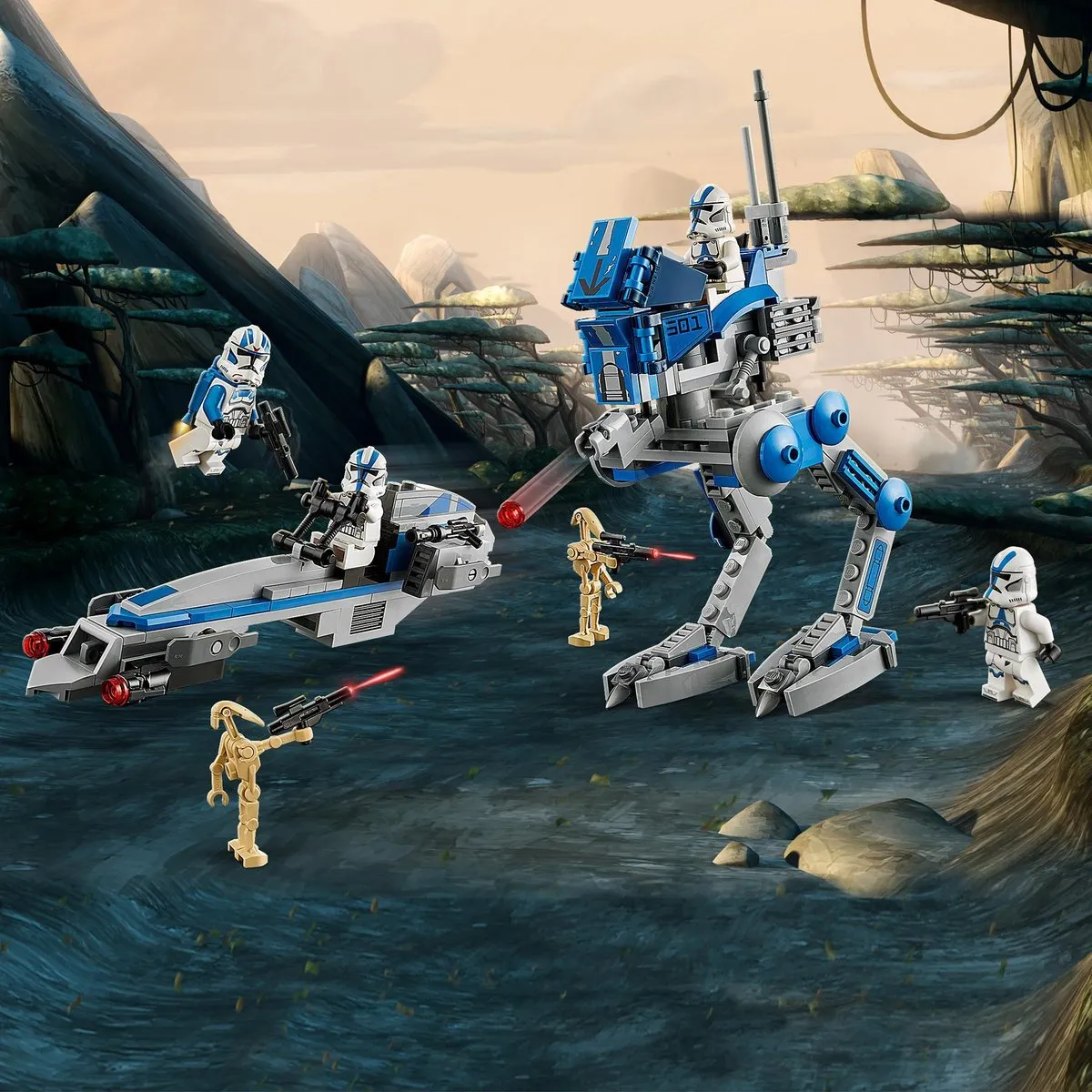 LEGO Star Wars 501st Legion Clone Troopers 75280 - 285 Stukken