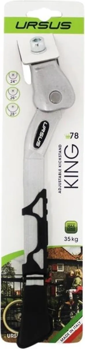 Ursus Verstelbare Fietsstandaard 26-28" - Zilver - Max 35kg