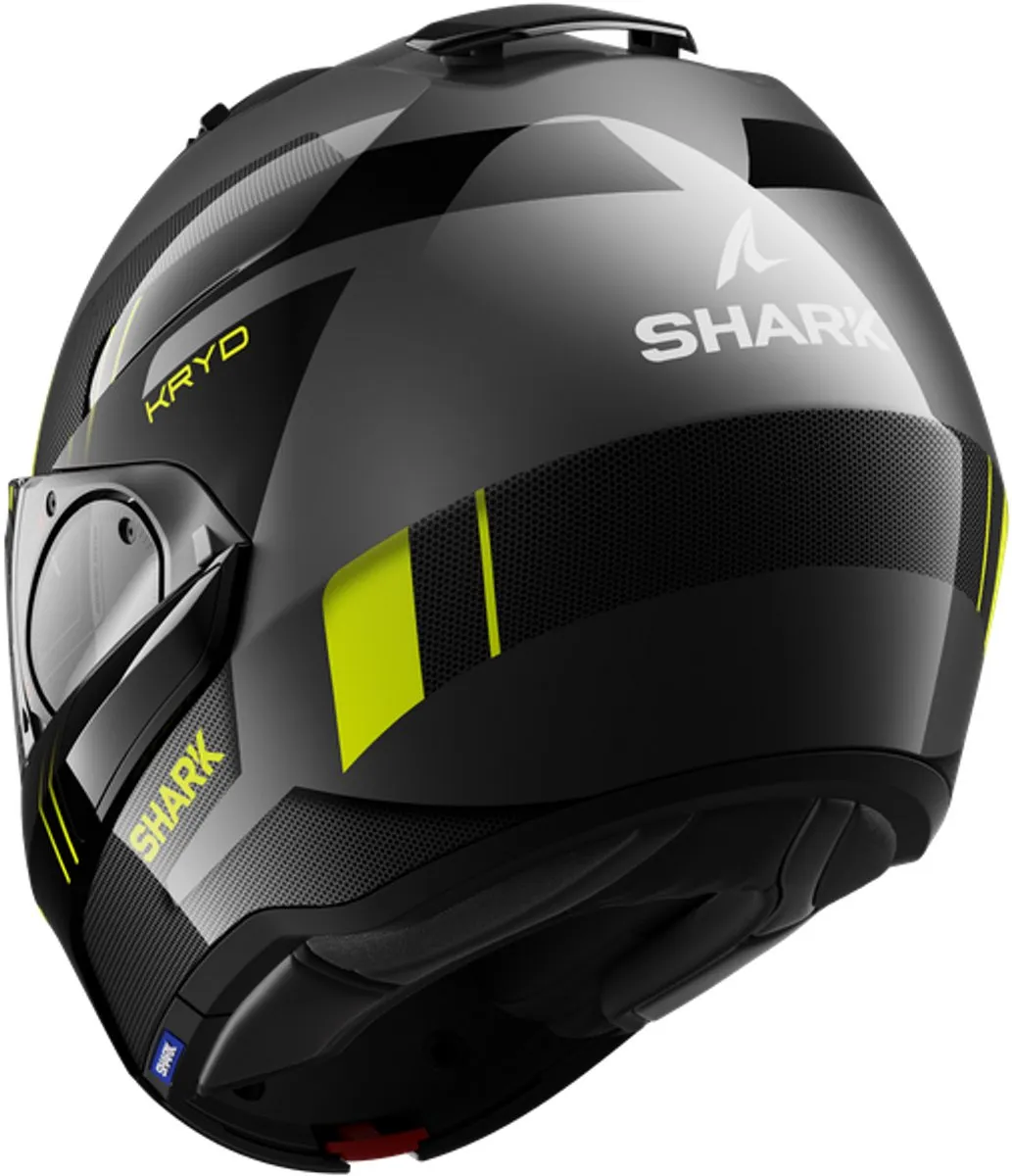 Shark Evo Es Kryd Helm KS - Zwart/Grijs/Geel