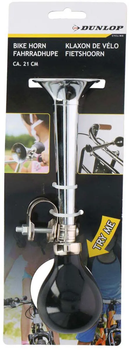 Dunlop Fietstoeter 21cm - Chroom