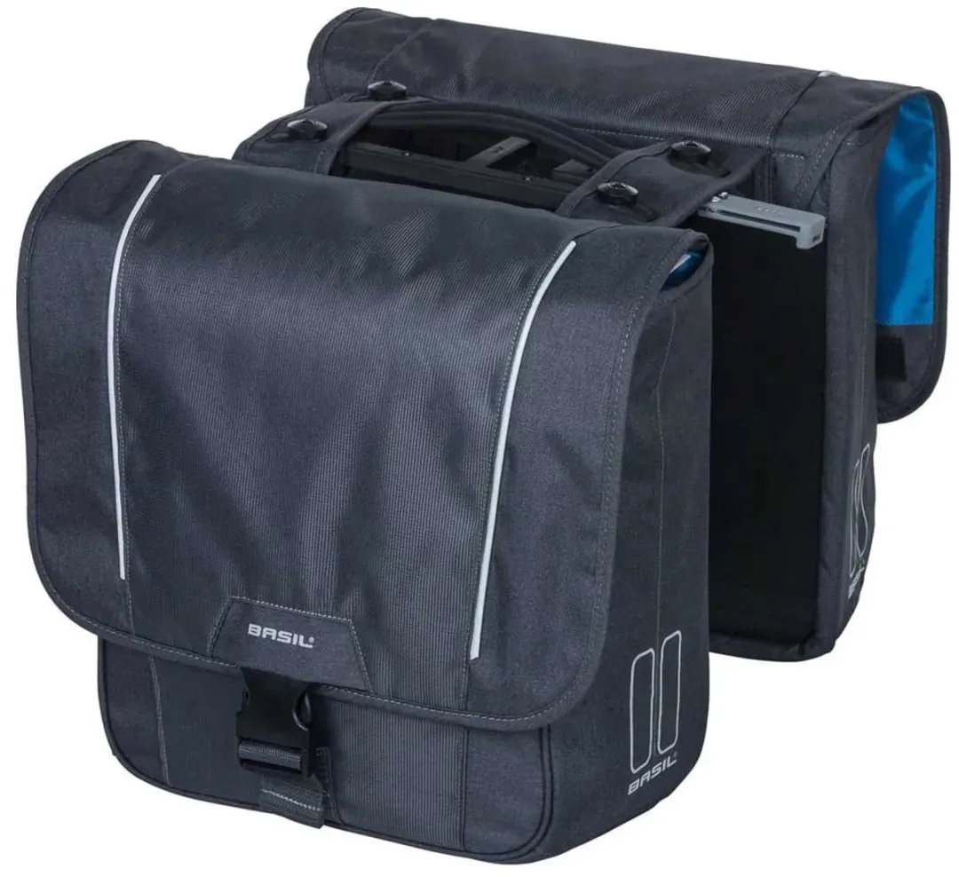 Basil Sport Design Dubbele Fietstas MIK - 16L - Grijs
