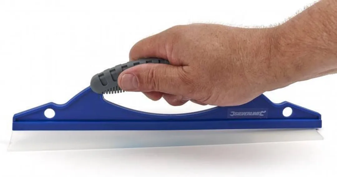 Silverline Silicone Voertuig Droogblad 300mm - Blauw/Grijs