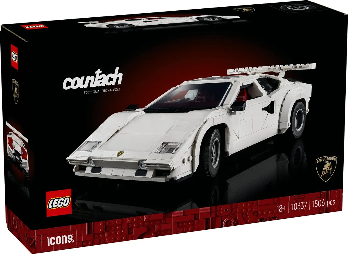 LEGO Icons Lamborghini Countach 10337 - 1506 Stenen - Meerkleurig