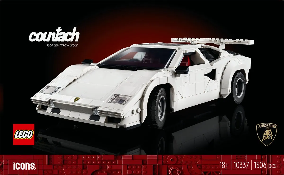 LEGO Icons Lamborghini Countach 10337 - 1506 Stenen - Meerkleurig - afbeelding 6 van 6