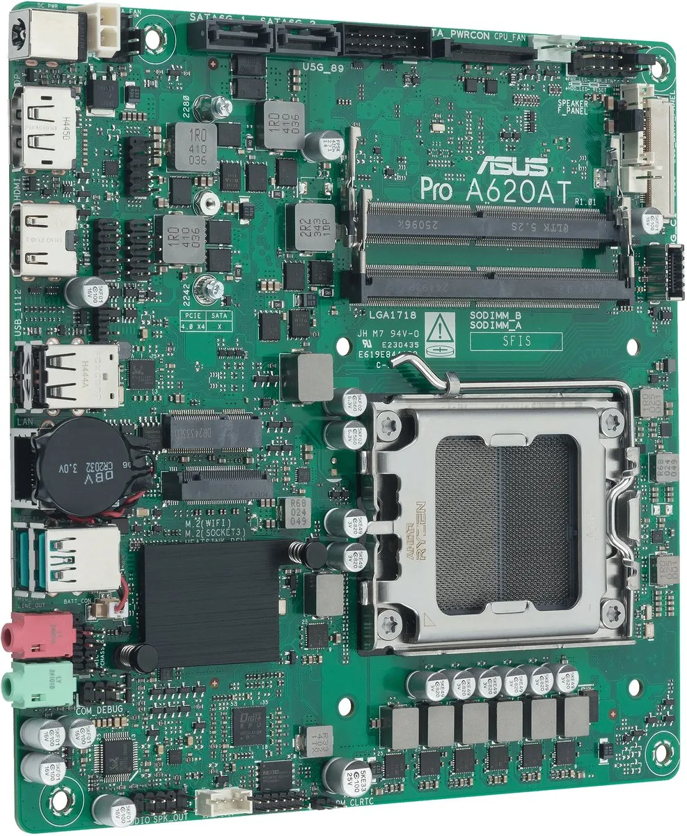 ASUS Pro A620AT-CSM AM5 Thin Mini ITX - A620A
