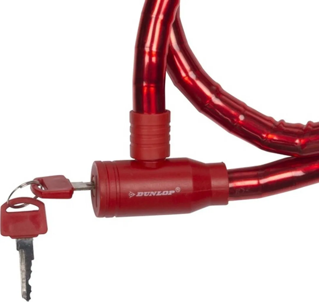 Dunlop Kabelslot 80cm - Rood