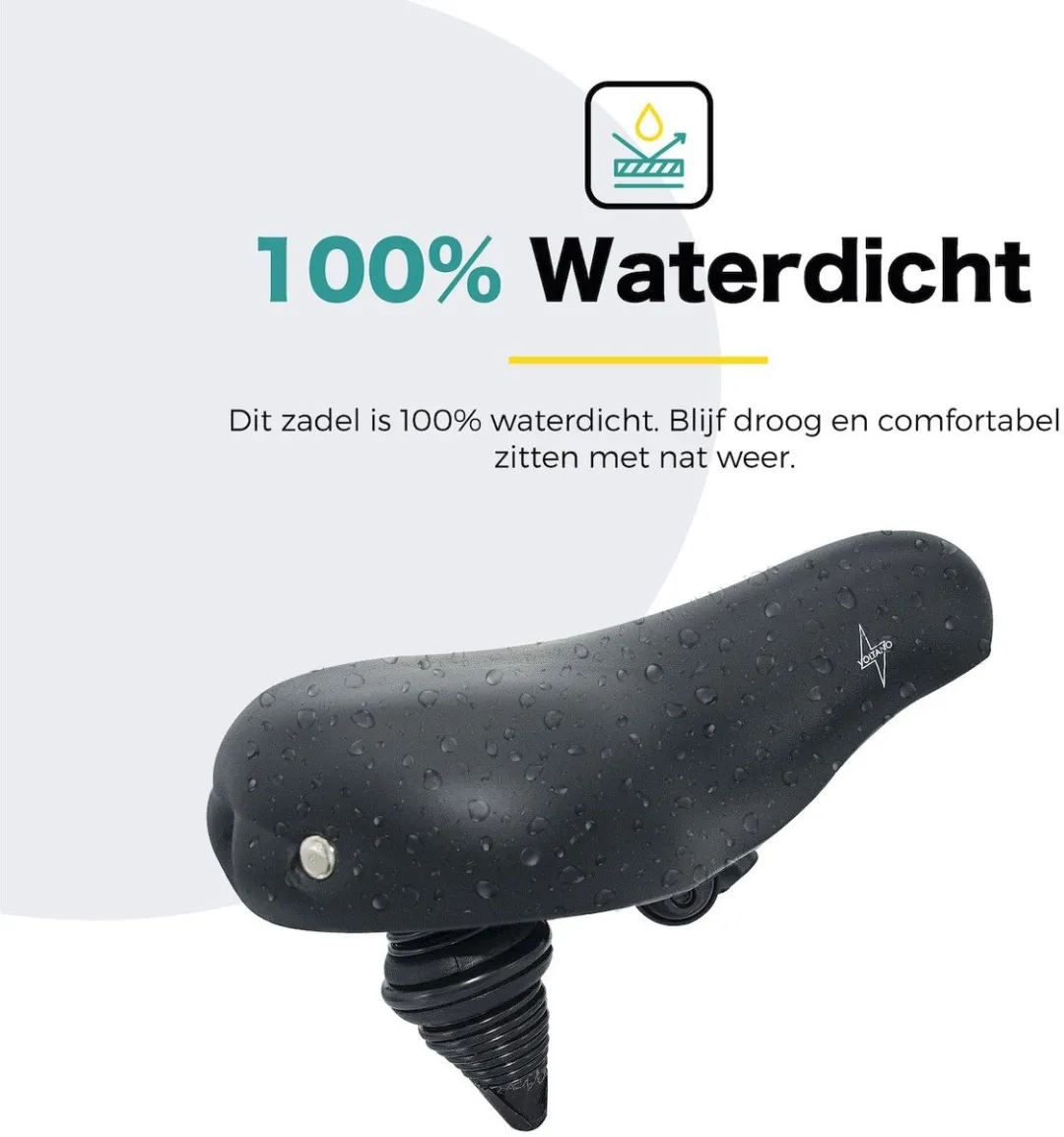 Voltano Drifter Fietszadel 2.0 - Zwart - 235mm