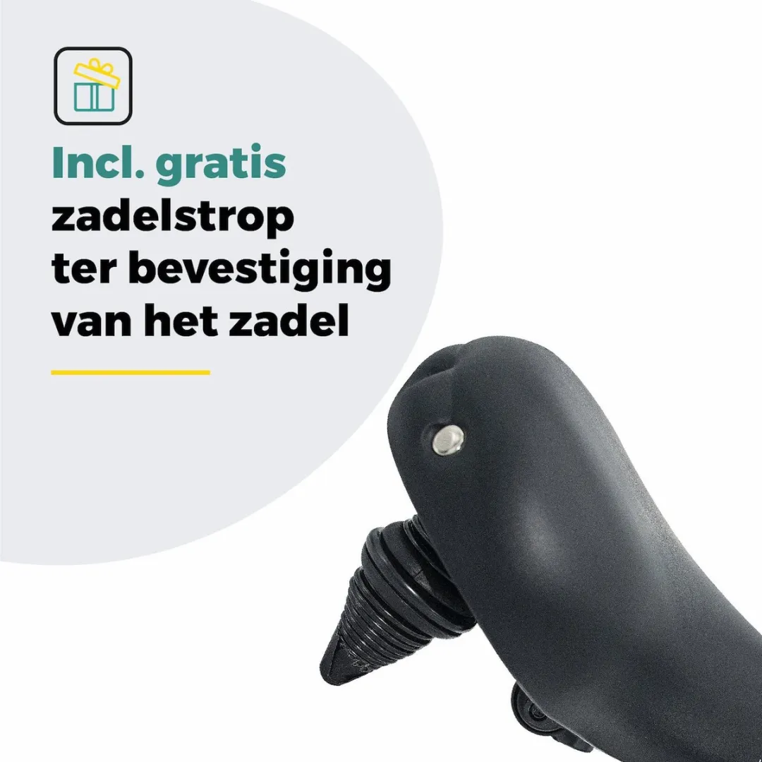 Voltano Drifter Fietszadel 2.0 - Zwart - 235mm