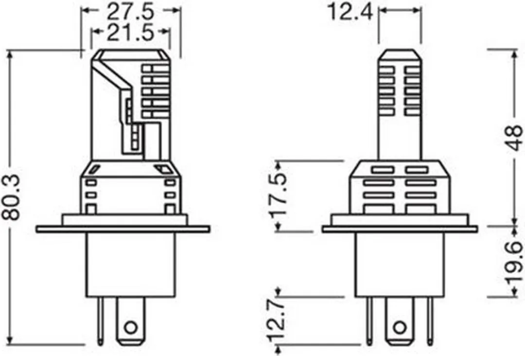 Osram LEDriving HL EASY H4/H19 64193DWESY - 2 Stuks