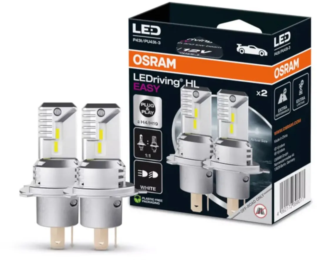 Osram LEDriving HL EASY H4/H19 64193DWESY - 2 Stuks