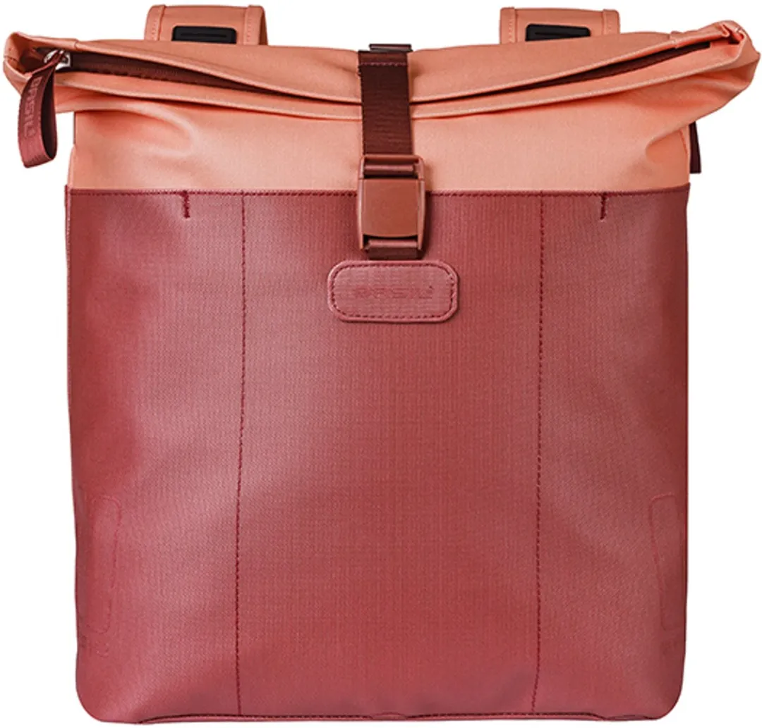 Basil Vive Dubbele Fietstas 35L - Rood/Rozerood