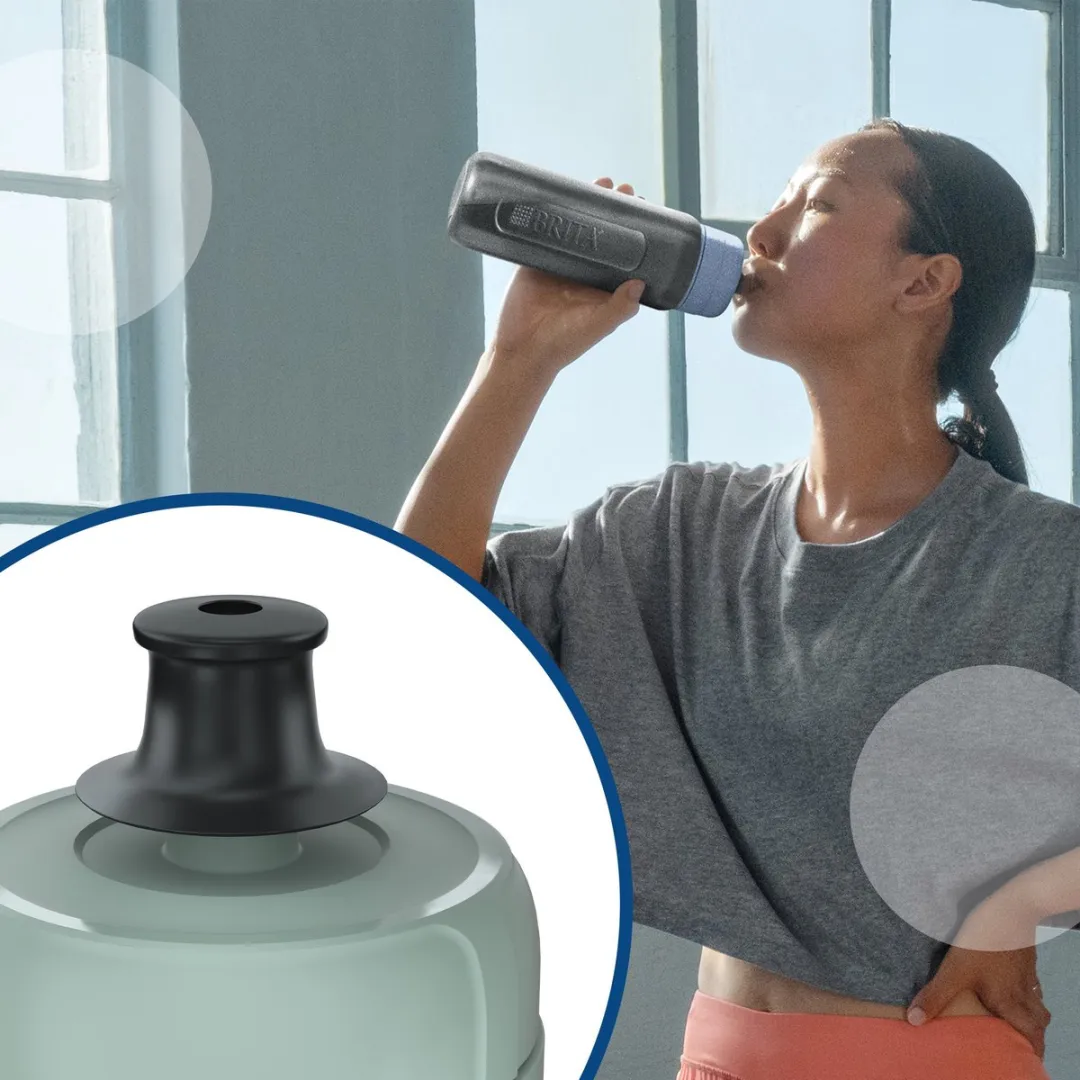 BRITA Active Waterfilterfles 0,6L Donkergroen - 2x MicroDisc