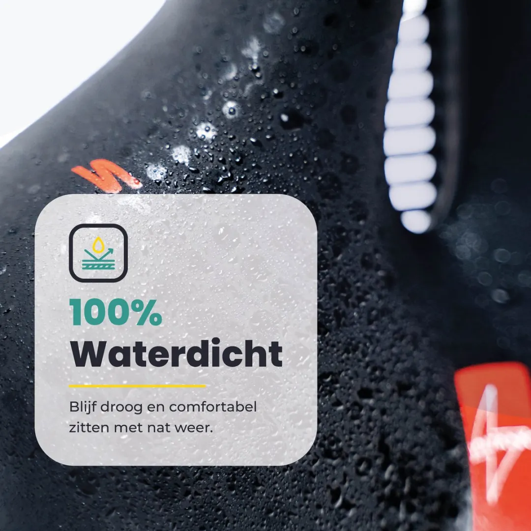 Voltano Pro Gel Fietszadel - Zwart/Rood - Unisex