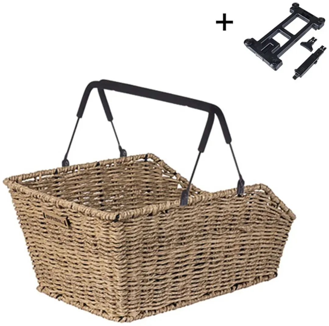Basil Cento Rattan Look Achtermand MIK - 21L - Bruin - afbeelding 2 van 3
