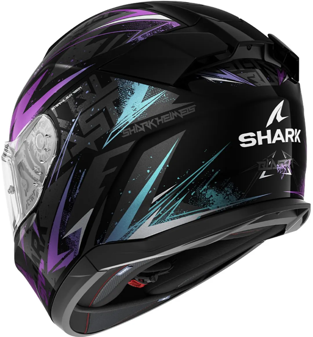 Shark D-Skwal 3 Blast-R KGX Integraalhelm - XL - Zwart/Blauw/Paars