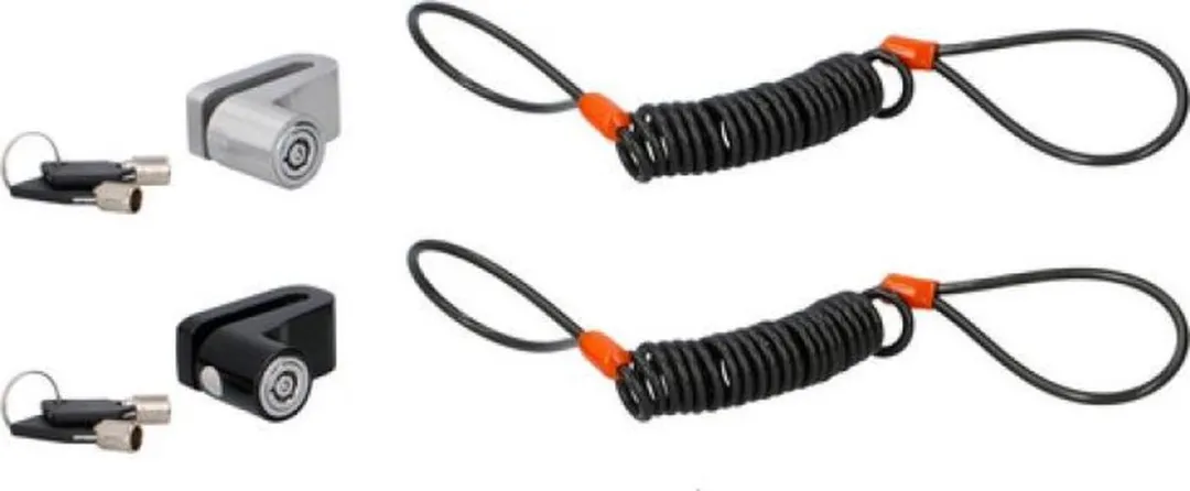 Dunlop Remschijfslot 44579 - 2 Sleutels - Zilver