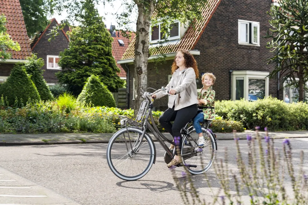 Qibbel Junior 6+ Fietsstoeltje - Zwart/Bruin