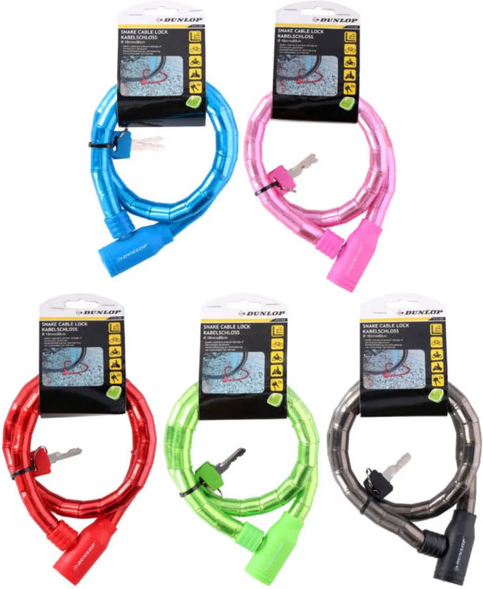Dunlop Kabelslot 18mm 80cm - Bakfiets
