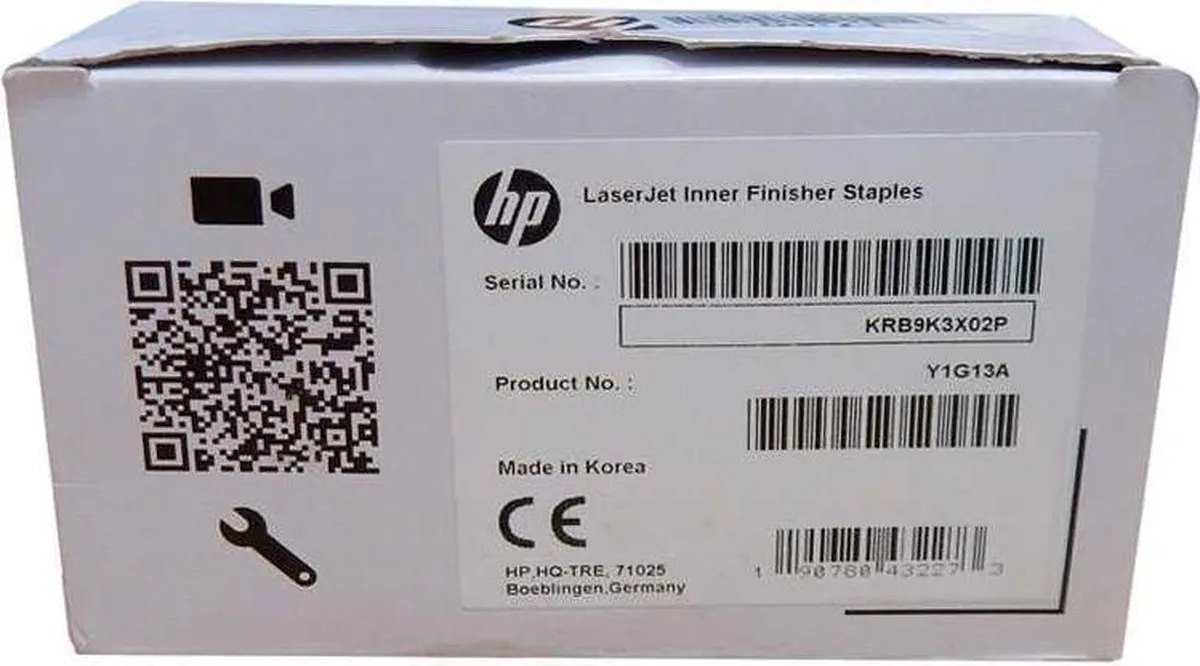 HP LaserJet 15K Y1G13A Boekjesnietjes
