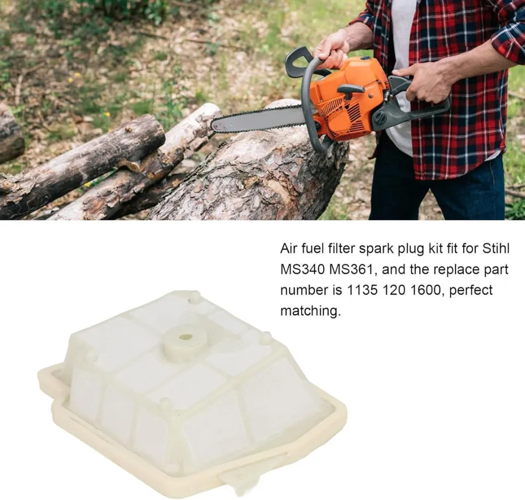 Stihl Luchtfilter 1135 120 1600 - Vervangingsset - Wit/Zilver/Zwart