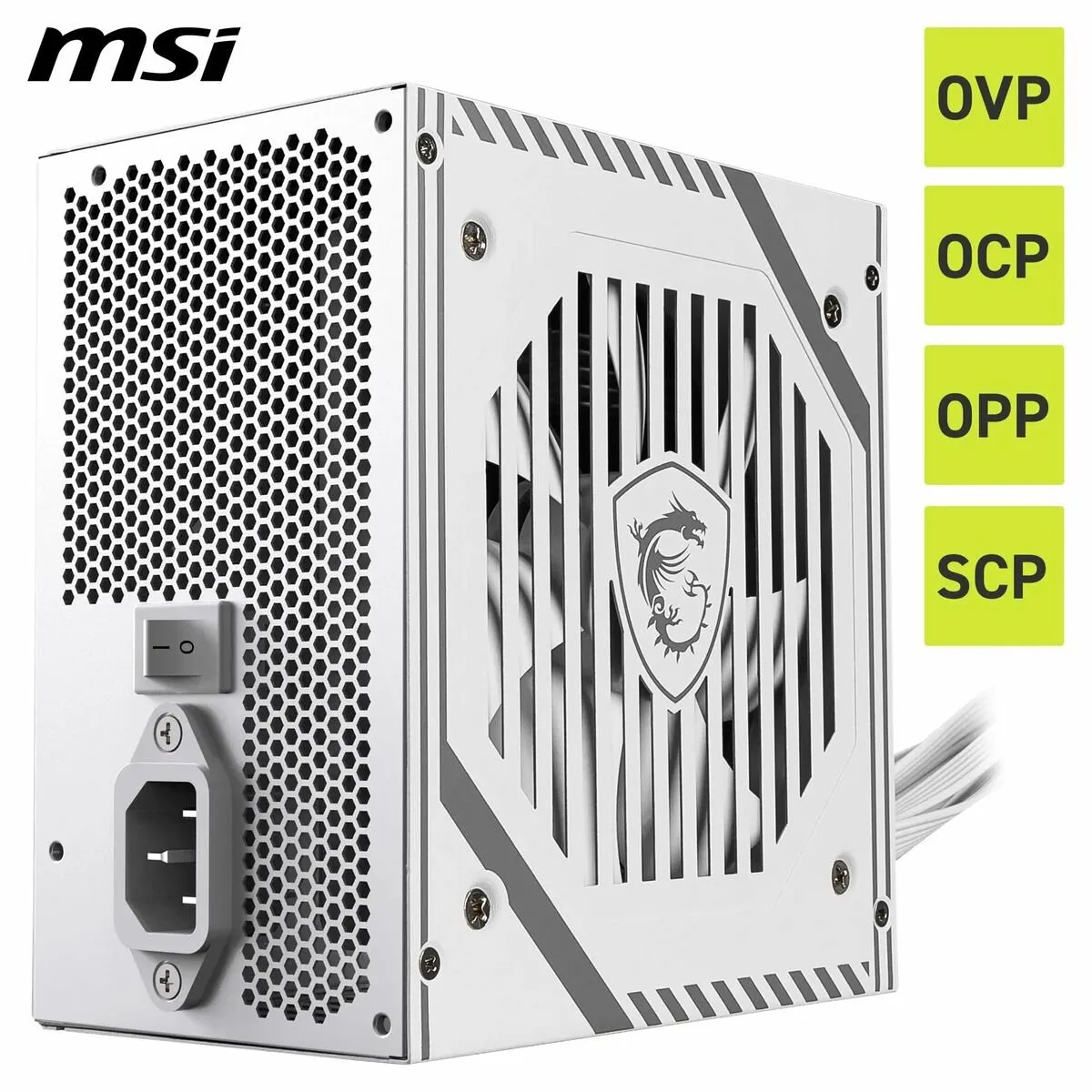 MSI MAG A650BNL Voeding 650W - Wit - afbeelding 6 van 6