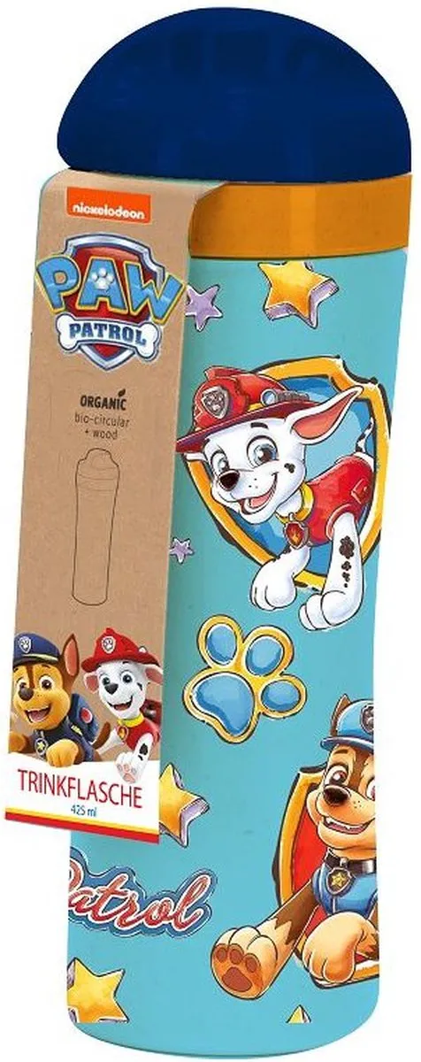 Waterfles, 425 ml, Organic, Paw Patrol, Blauw - Koziol | Oase