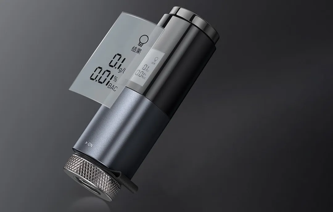 Baseus Alcoholtester - Blaastest met houder