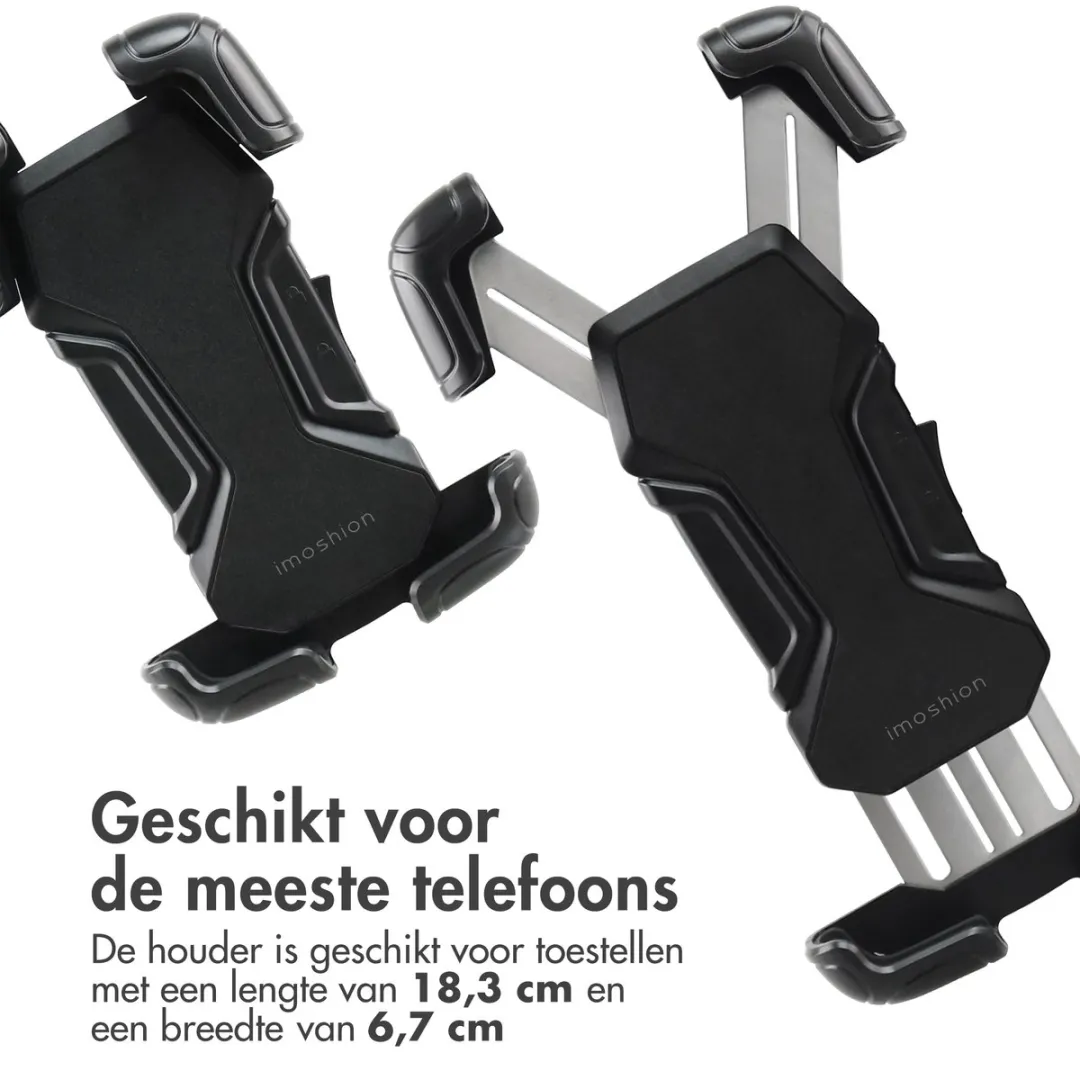Imoshion Robuuste Telefoonhouder Fiets SH00058468 - 360° Draaibaar - Zwart