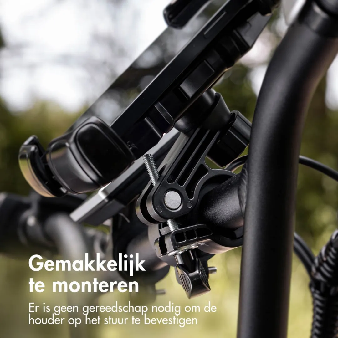 Imoshion Robuuste Telefoonhouder Fiets SH00058468 - 360° Draaibaar - Zwart