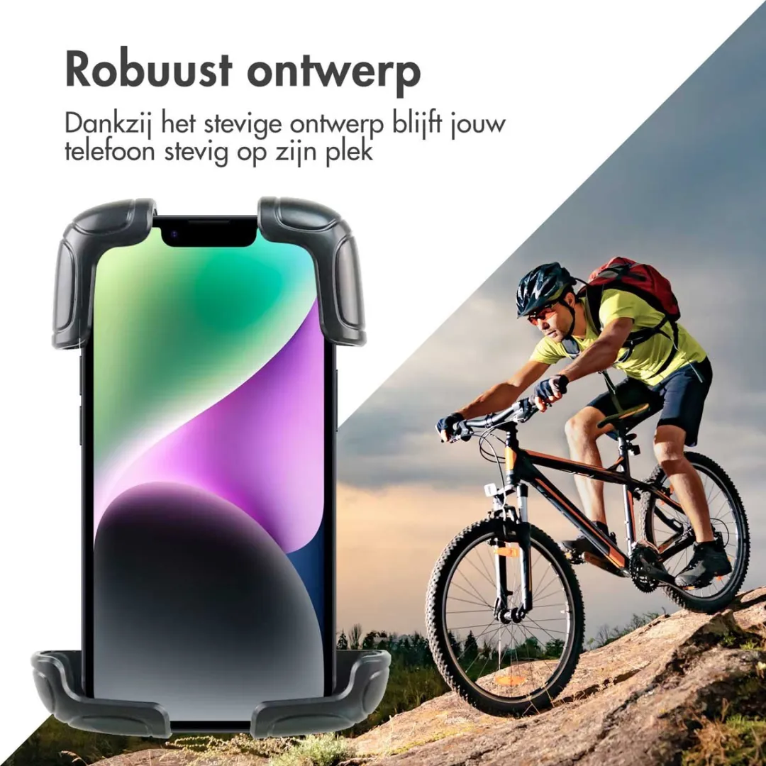 Imoshion Robuuste Telefoonhouder Fiets SH00058468 - 360° Draaibaar - Zwart