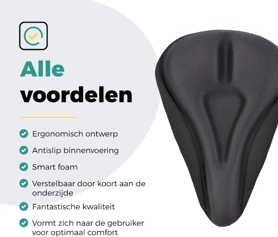 Voltano Smart Foam Zadelhoes - Zwart - Waterdicht